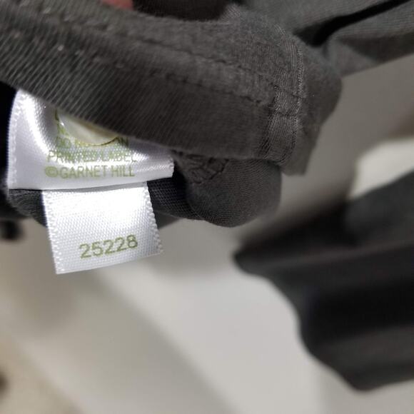 Garnet Hill Top Womens XS Gray Ruffle Cardigan Button Front Pima Cotton - Picture 5 of 8